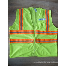 100% Polyester High Visibility Reflective Vest Traffic Safety Vest